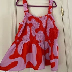 NEW Smocked Peplum Tank Top - Ava & Viv